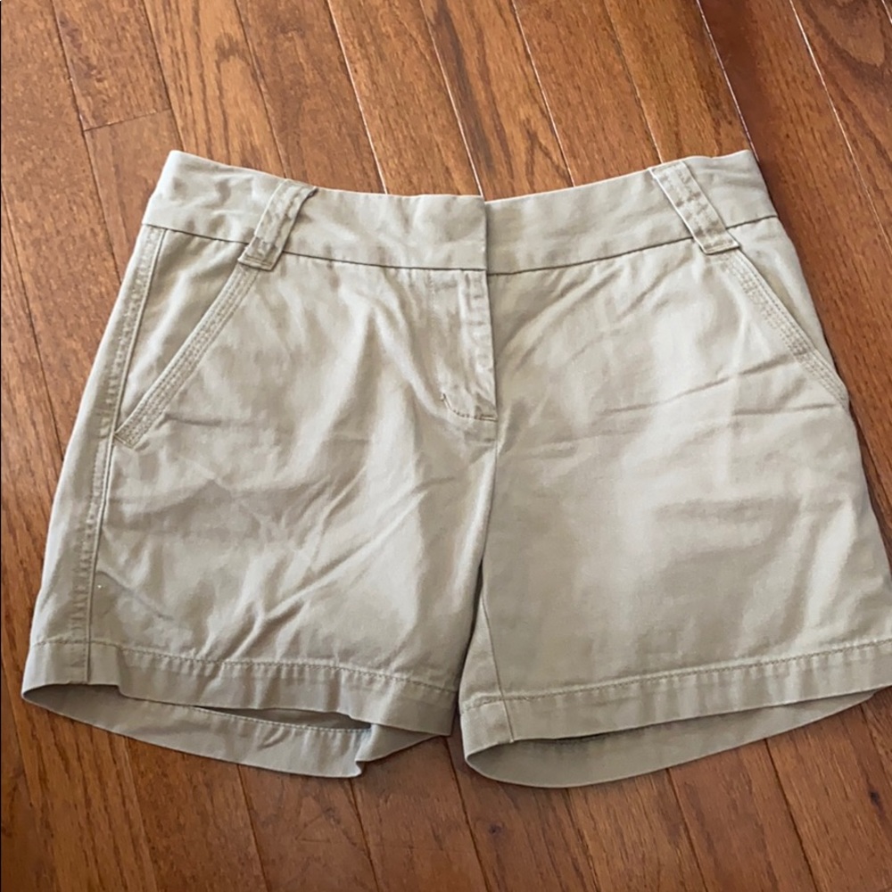 J. crew 0 khaki shorts